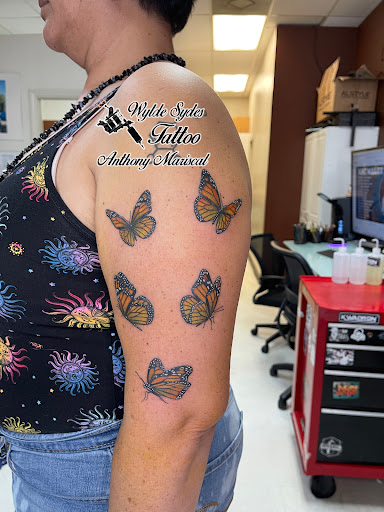 Explore dog grooming tattoo ideas, creative tattoo ideas in San Diego, available at Wylde Sydes Tattoo & Body Piercing