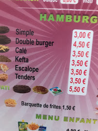 Le Wati21 Kebab à Avignon carte