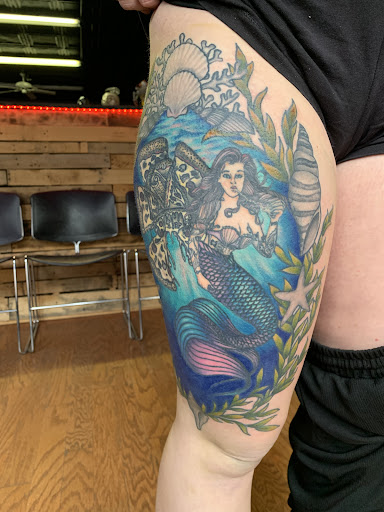 Explore rose cover up tattoo ideas, creative tattoo ideas in Cass City, available at Wolf Zen Tattoo