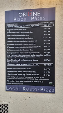 Origine restaurant pizza Nîmes à Nîmes menu