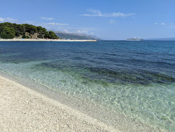 Foto van Trstenik beach met hoog niveau van netheid