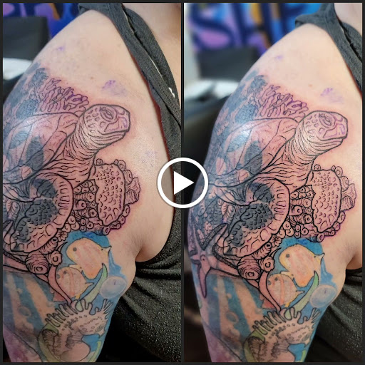 Explore rose hand tattoo ideas, creative tattoo ideas in Hillsboro, available at Reflections Art Gallery and Studio