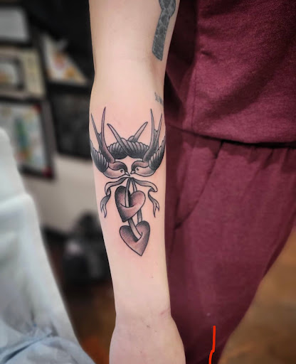 Explore above the knee tattoo ideas, creative tattoo ideas in Libertyville, available at Lucky Seven Tattoo