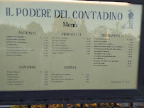 Restaurant Il Podere del Contadino à Bolsena (le menu)