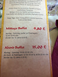 Menu du China-Restaurant Pagode à Odenthal