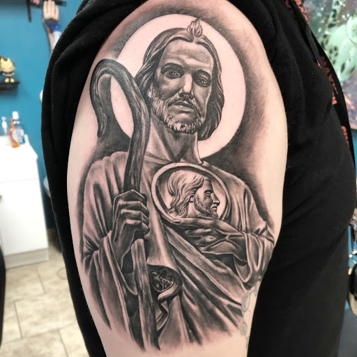 Explore nature tattoo sleeve ideas, creative tattoo ideas in Pittsburg, available at Delta Art & Tattoo