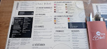 Restaurant français Chez Bibet à Saint-Bernard (le menu)