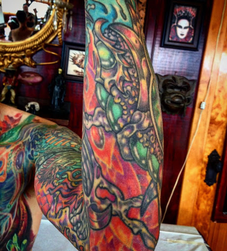 Find best full sleeve tattoo ideas for your next unique tattoo in Sherman Oaks at 1111 AD Tattoo