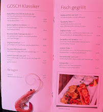 GOSCH Scharbeutz à Scharbeutz menu