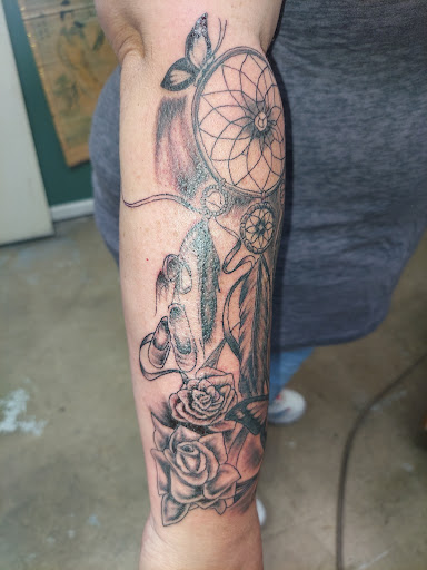 Explore grenade tattoo ideas, creative tattoo ideas in Odessa, available at Little Dragon Tattoos Studio