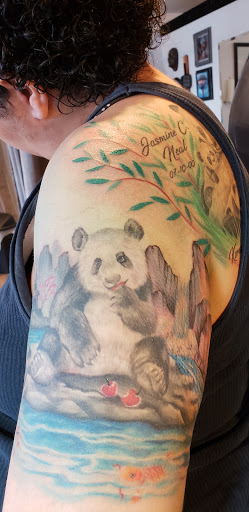 Explore cover up tattoo ideas for women, creative tattoo ideas in Hesperia, available at Logic Ink Tattoo & Piercing