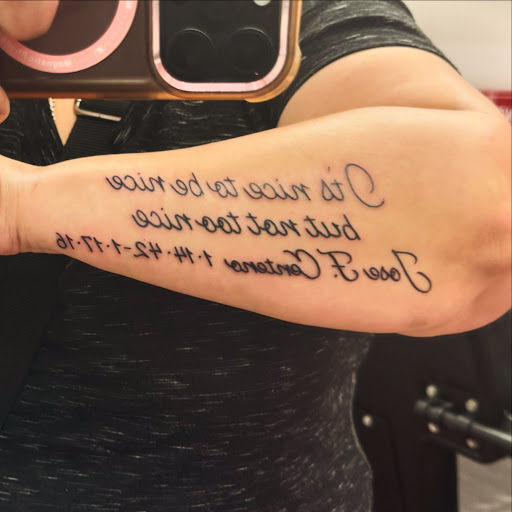 Explore moto tattoo ideas, creative tattoo ideas in Bronx, available at Tattoo Seen