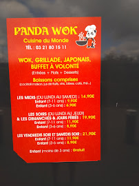 Panda Wok à Saint-Martin-Boulogne menu