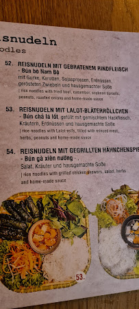 Restaurant asiatique Pho Viet à Dresden (le menu)