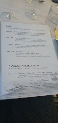 Restaurant La Veranda dei Pescatori à Perledo (la carte)