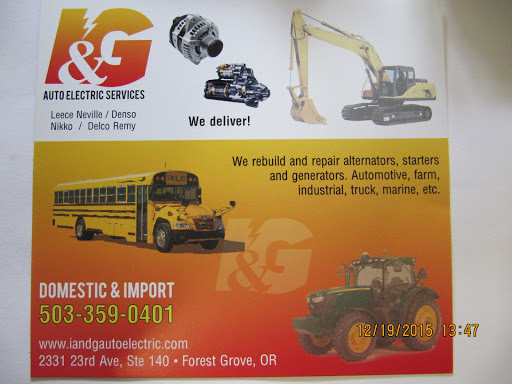 Auto Electrical Service «I & G Auto Electric Services», reviews and photos, 2331 23rd Ave #140, Forest Grove, OR 97116, USA