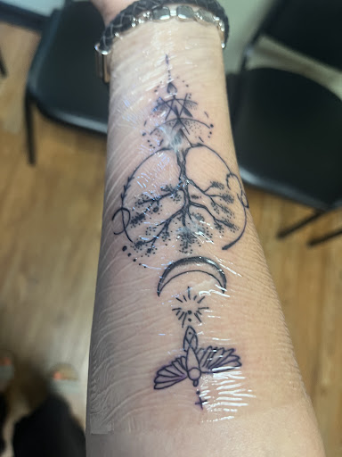 Explore viking arm tattoo ideas, creative tattoo ideas in Savannah, available at Resurrection Ink Tattoos and Body Piercing