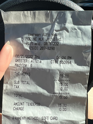 Car Wash «Washman Car Wash & Auto Spa», reviews and photos, 1530 NE Martin Luther King Jr Blvd, Portland, OR 97232, USA