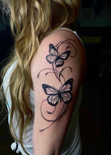 Explore multiple name tattoo ideas, creative tattoo ideas in Fort Wayne, available at Grade A Tattoos and Body Piercing