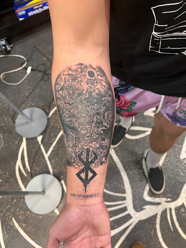 Explore tattoo sleeve fill in ideas, creative tattoo ideas in Cedar City, available at Macks Tattoo Shop