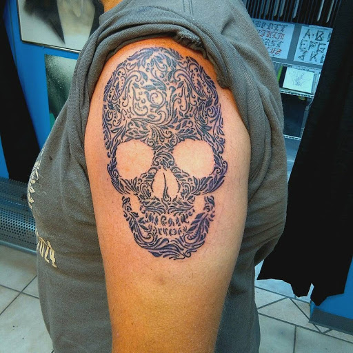 Explore chest piece tattoo ideas for women, creative tattoo ideas in Bradenton, available at Memory Lane Tattoo Co.