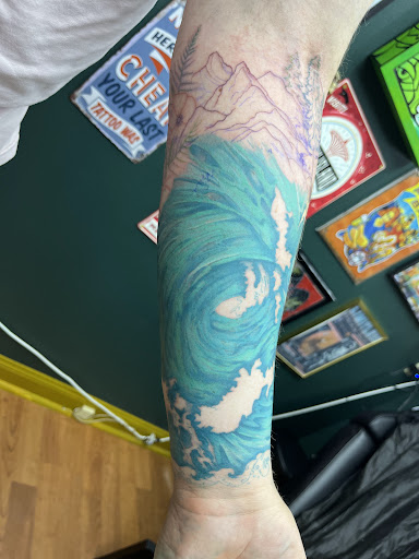 Explore girlfriend name tattoo ideas on chest, creative tattoo ideas in Rockland, available at Devoted Visions Ink.