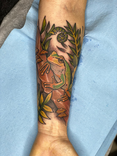 Explore broken glass tattoo ideas, creative tattoo ideas in Savannah, available at tattoos by delan