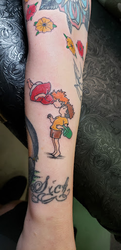 Explore gypsy hippie tattoo ideas, creative tattoo ideas in Wilmington, available at Jade Monkey Tattoo