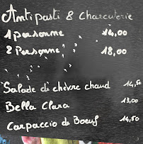 La Bella Clara à Méounes-lès-Montrieux menu
