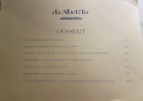Menu / carte de Da Alberto ristorantino à Santandrà