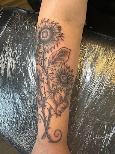 Explore dolphin tattoo ideas, creative tattoo ideas in Hanover, available at Gypsy Skull Tattoo