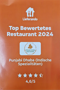 Menu du Punjabi Dhaba (Indische Spezialitäten) à Leipzig
