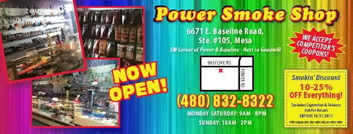 Tobacco Shop «POWER SMOKE SHOP LLC», reviews and photos, 6671 E Baseline Rd, Mesa, AZ 85206, USA
