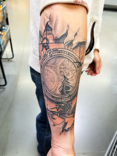 Explore grandchildren tattoos ideas, creative tattoo ideas in Fritch, available at Stars & Stripes Electric Tattoos