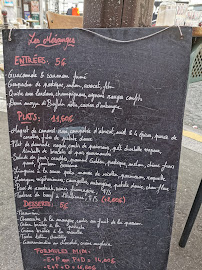 Les Mesanges à Paris menu