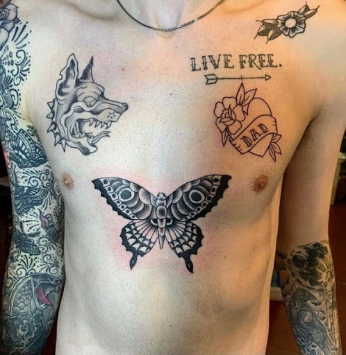 Explore family tree tattoo ideas for females, creative tattoo ideas in New Orleans, available at Catahoula Tattoo 