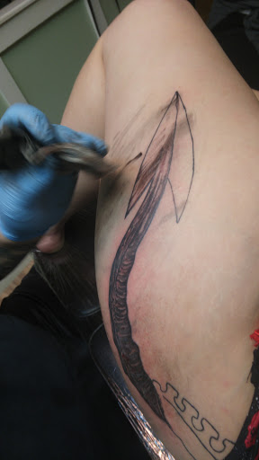 Explore tattoo ideas collarbone, creative tattoo ideas in Barre, available at Bury The Needle Tattoo