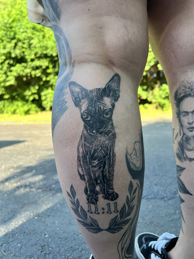 Explore back shoulder tattoo ideas for men, creative tattoo ideas in Englewood, available at Flamingo Noir Collective