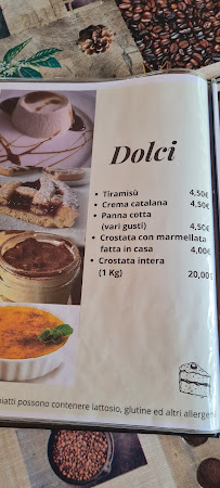 Carte du Bar Ristorante La Rocca à San Dalmazio