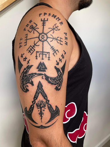 Find small tattoo between breast ideas for your next unique tattoo in Rutland at Maverick Tattoo