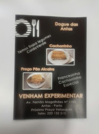 Restaurant DOGUE DAS ANTAS à Porto (la carte)
