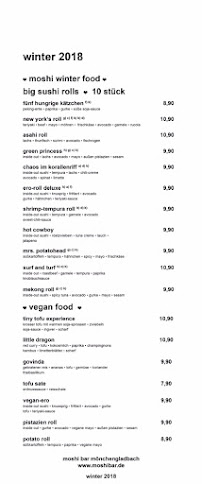 Moshi Bar - Mönchengladbach à M. Gladbach carte