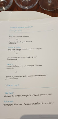 Auguste à Paris menu