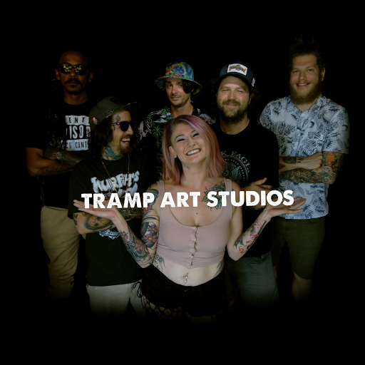 Explore happy tattoo ideas, creative tattoo ideas in Savannah, available at Tramp Art Studios