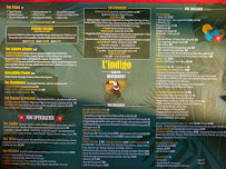 Restaurant tex-mex (Mexique) L'Indigo Café à Marseille (la carte)