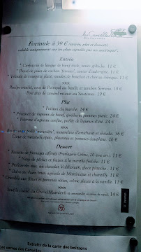 Bistro Les Canailles Menilmontant à Paris (le menu)