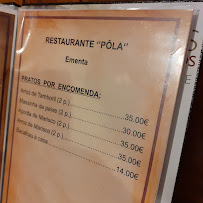Menu du Pôla à 