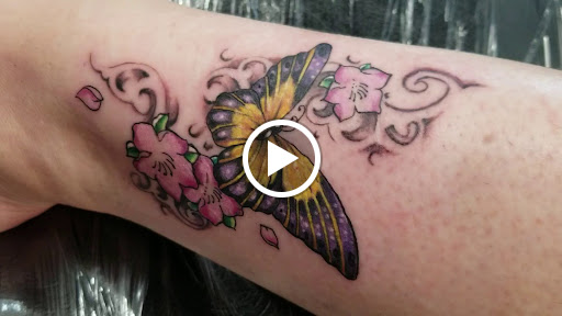 Explore witch broom tattoo ideas, creative tattoo ideas in Los Angeles, available at One Way Tattoo Shop