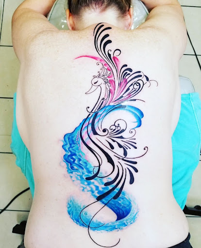 Explore mens leg sleeve tattoo ideas, creative tattoo ideas in Abington, available at Tattoo Galaxy (Abington) Piercing and Custom Tattoos