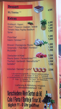 Menu du Pizzeria Don Camillo à Berlin